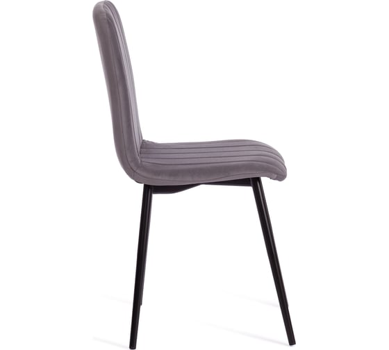 Стул Tetchair arc велюр/металл , 46x52x88 см, темно-серый/черный 19949