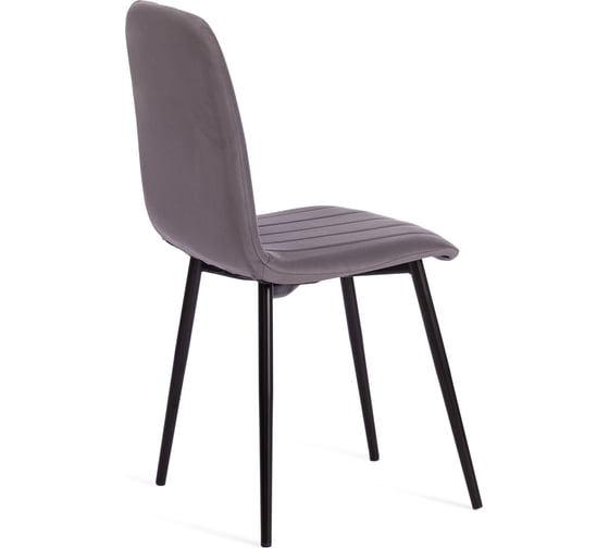 Стул Tetchair arc велюр/металл , 46x52x88 см, темно-серый/черный 19949