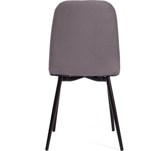 Стул Tetchair arc велюр/металл , 46x52x88 см, темно-серый/черный 19949