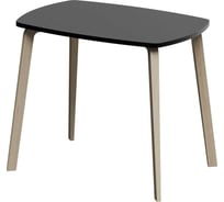 Стол ООО ТДК ЭРА ножки водный лак, столешница МДФ черный, 900x600 мм 10000096765