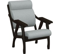 Кресло Мебелик Вега 10 ткань серый, каркас венге 7542 27038426