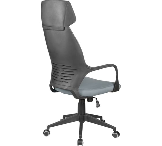 Кресло Riva Chair RCH 7272 чёрный пластик/серая ткань 60 УЧ-00000952