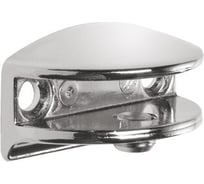 Кронштейн для крепления полок Dolle flac-set 6-8 мм, хром, комплект 2 шт. 15743