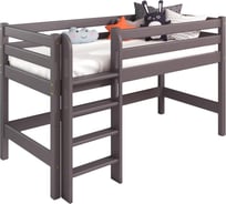 Низкая кровать Мебельград Соня, Вариант 11, с прямой лестницей, лаванда 56340_1