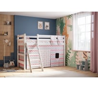 Полувысокая кровать Мебельград Соня, Вариант 6, с наклонной лестницей 61778