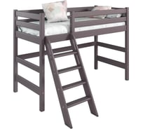 Полувысокая кровать Мебельград Соня, Вариант 6, с наклонной лестницей, лаванда 56329_1