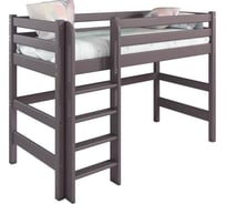 Полувысокая кровать Мебельград Соня, Вариант 5, с прямой лестницей, лаванда 56328_1