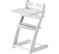 Детский стул ООО ТДК happy baby белый, каркас, сиденье, подставка для ног, столик, пояс 10000093970