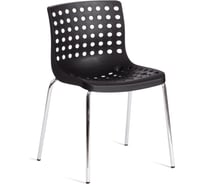 Стул Tetchair skalberg mod. c-084-a металл/пластик, 46x56x79 см, black (черный)/chrome (хром), 1 шт. 19799 26949608