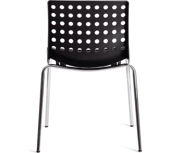 Стул Tetchair skalberg mod. c-084-a металл/пластик, 46x56x79 см, black (черный)/chrome (хром), 1 шт. 19799