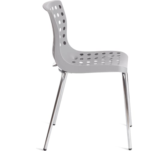 Стул Tetchair skalberg mod. c-084-a металл/пластик, 46x56x79 см, grey (серый)/chrome (хром), 1 шт. 19800
