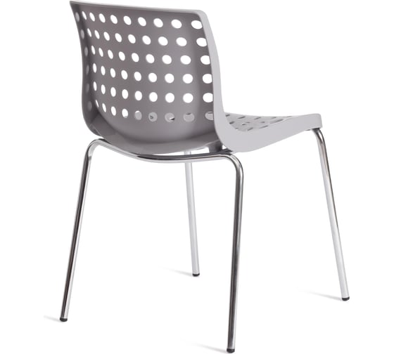 Стул Tetchair skalberg mod. c-084-a металл/пластик, 46x56x79 см, grey (серый)/chrome (хром), 1 шт. 19800
