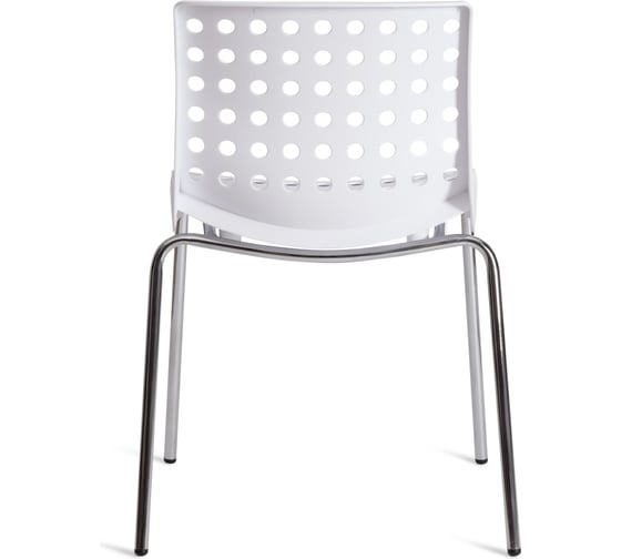 Стул Tetchair skalberg mod. c-084-a металл/пластик, 46x56x79 см, white (белый)/chrome (хром), 1 шт. 19801