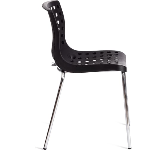 Стул Tetchair skalberg mod. c-084-a, металл/пластик, 46x56x79 см, black (черный)/chrome (хром), 4 шт. 19258