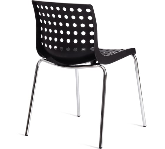 Стул Tetchair skalberg mod. c-084-a, металл/пластик, 46x56x79 см, black (черный)/chrome (хром), 4 шт. 19258