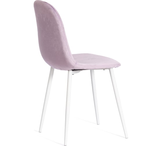Стул Tetchair breeze mod. 4724, вельвет/металл, 44x53x87 см, light lavander (светло-лавандовый) hlr26 / белый, 1 шт. 19613