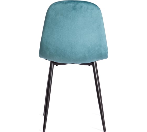 Стул Tetchair breeze mod. 4724, вельвет/металл, 44x53x87 см, light pale green (темно-бирюзовый) hlr60 / черный, 1 шт. 19614
