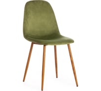 Стул Tetchair breeze mod. 4724, вельвет/металл, 44x53x87 см, green (зеленый) hlr54 / натуральный, 1 шт. 19610