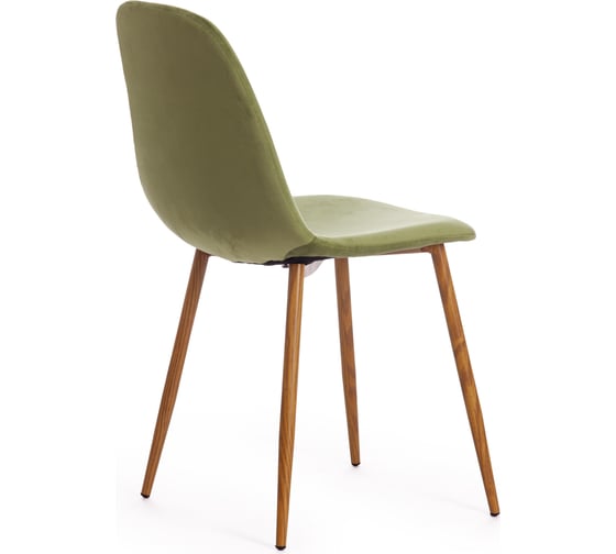 Стул Tetchair breeze mod. 4724, вельвет/металл, 44x53x87 см, green (зеленый) hlr54 / натуральный, 1 шт. 19610