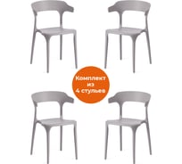 Стул Tetchair ton mod. pc36, пластик, 49.5x50x75.5 см, grey (cерый) 09, 4 шт. 19325