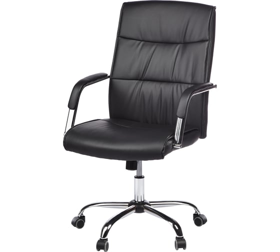 Кресло BN_SH_EChair-509 TPU Комус Мебель к/з черный хром 1460678 1