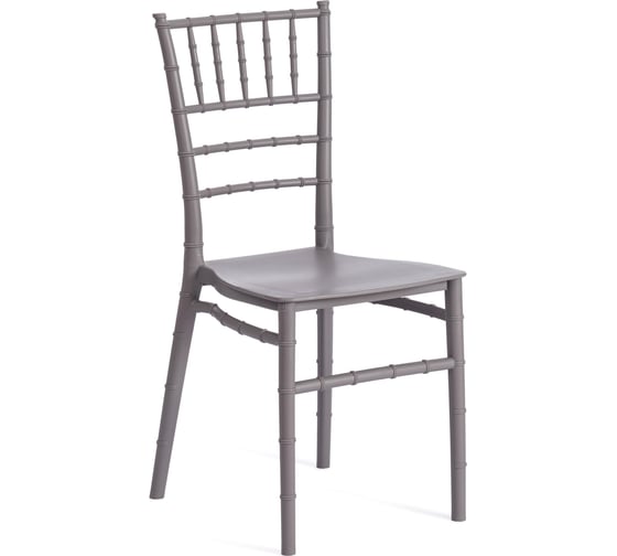 Стул Tetchair chavari mod. 101, пластик, 40x49x88 см, grey (cерый) 09, 1 шт. 20047
