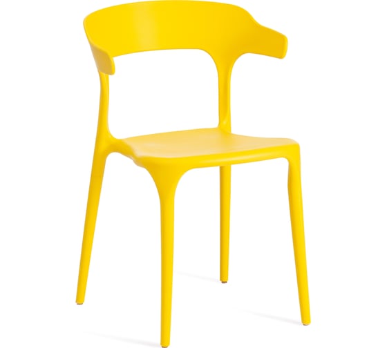 Стул Tetchair ton mod. pc36, пластик, 49.5x50x75.5 см, yellow (желтый) 11, 1 шт. 19953 1