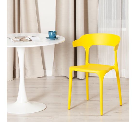 Стул Tetchair ton mod. pc36, пластик, 49.5x50x75.5 см, yellow (желтый) 11, 1 шт. 19953