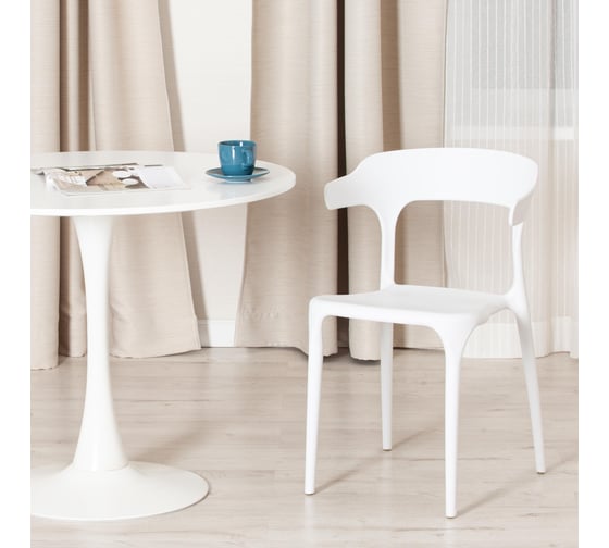 Стул Tetchair ton mod. pc36, пластик, 49.5x50x75.5 см, white (белый) 01, 1 шт. 19952
