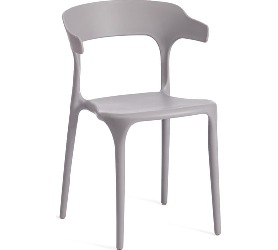 Стул Tetchair ton mod. pc36, пластик, 49.5x50x75.5 см, grey (cерый) 09, 1 шт. 19951 1