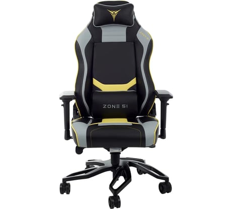 Компьютерное игровое кресло ZONE 51 Cyberpunk YG Yellow-grey Z51-CBP-YG