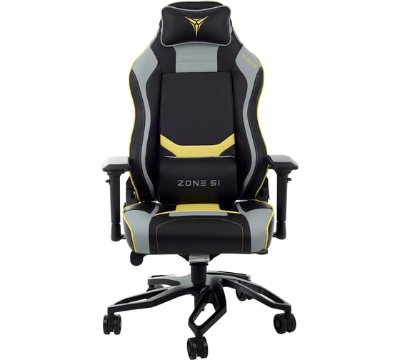 Компьютерное игровое кресло ZONE 51 Cyberpunk YG Yellow-grey Z51-CBP-YG