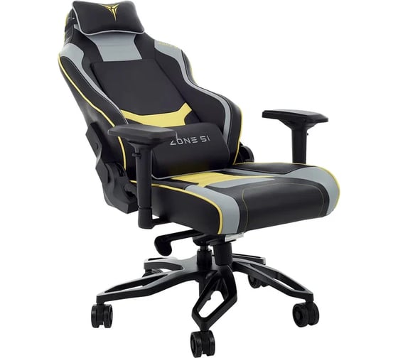 Компьютерное игровое кресло ZONE 51 Cyberpunk YG Yellow-grey Z51-CBP-YG