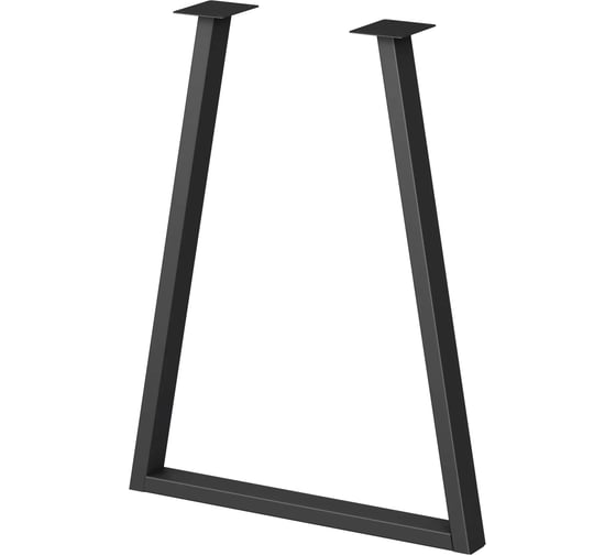 Подстолье DIY STORE лофт трапеция б 710 мм, цвет черный муар, DS 160710ТБ B 1