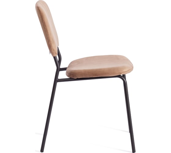 Стул Tetchair carol mod. uc06, металл, вельвет, 45x56x82 см, brown (коричневый) hlr11 / черный, 4 шт. 19321