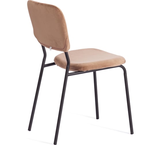Стул Tetchair carol mod. uc06, металл, вельвет, 45x56x82 см, brown (коричневый) hlr11 / черный, 4 шт. 19321