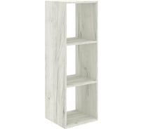 Стеллаж MIXLINE 368x1072x250, ЛДСП, белый дуб, 3 ячейки, крепеж 551679