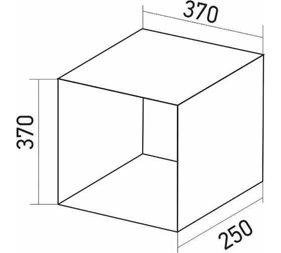 Стеллаж MIXLINE 368x368x250, ЛДСП, табачный дуб, 1 ячейка, крепеж 551684