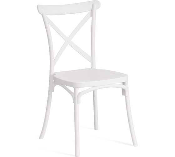 Стул Tetchair Cross mod. pl24, пластик, 48x58x89 см, white (белый) 20052