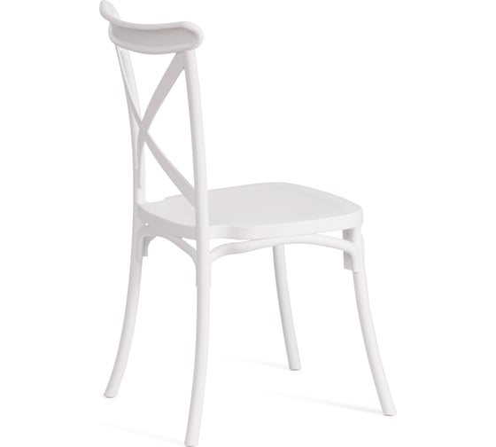 Стул Tetchair Cross mod. pl24, пластик, 48x58x89 см, white (белый) 20052
