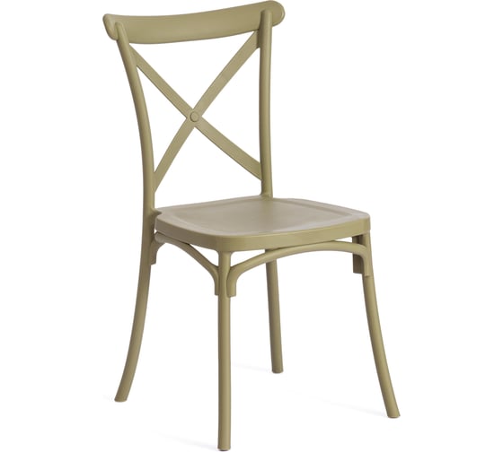 Стул Tetchair Cross mod. pl24, пластик, 48x58x89 см, green (зеленый) 20051 1