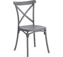 Стул Tetchair Cross mod. pl24, пластик, 48x58x89 см, dark-grey (темно-cерый) 20050