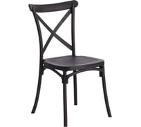 Стул Tetchair cross mod. pl24, пластик, 48x58x89 см, black (черный), 1 шт. 05 20049