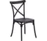 Стул Tetchair cross mod. pl24, пластик, 48x58x89 см, black (черный), 1 шт. 05 20049 1