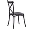 Стул Tetchair cross mod. pl24, пластик, 48x58x89 см, black (черный), 1 шт. 05 20049 4