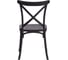 Стул Tetchair cross mod. pl24, пластик, 48x58x89 см, black (черный), 1 шт. 05 20049 5