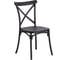 Стул Tetchair cross mod. pl24, пластик, 48x58x89 см, black (черный), 1 шт. 05 20049 7
