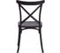 Стул Tetchair cross mod. pl24, пластик, 48x58x89 см, black (черный), 1 шт. 05 20049 10