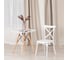 Стул Tetchair cross mod. pl24, пластик, 48x58x89 см, white (белый), 2 шт. 19695 2