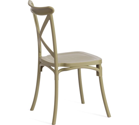 Стул Tetchair cross mod. pl24, пластик, 48x58x89 см, green (зеленый), 2 шт. 19696